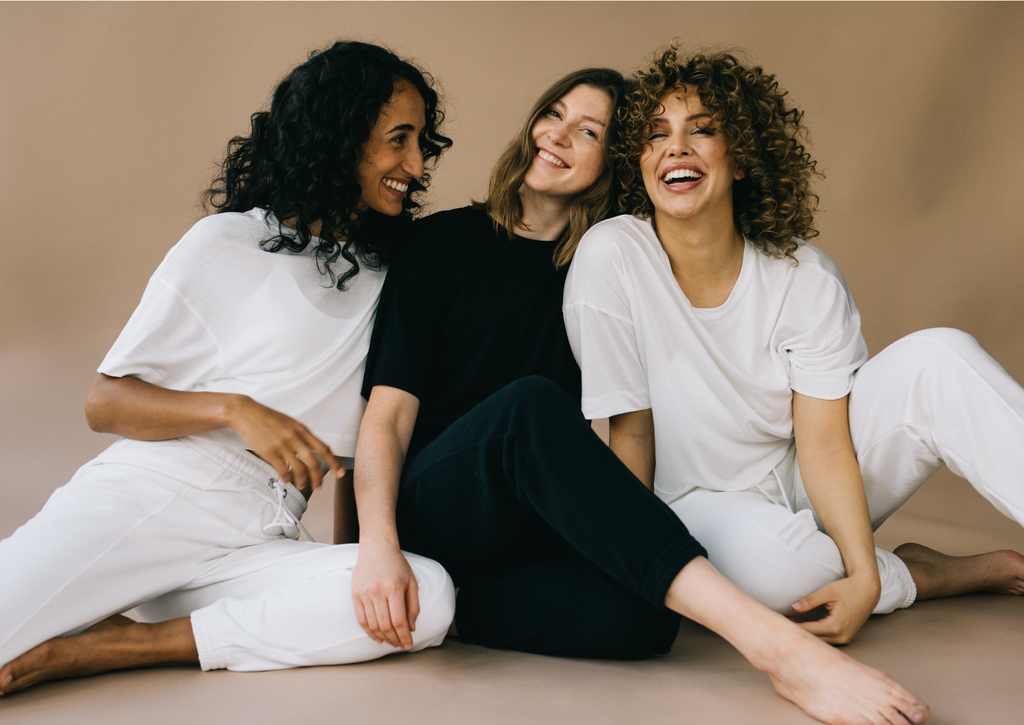 Stay cozy in your new Attain Studios Loungewear. Enjoy Organic Cotton Sweatpants with delightful details.
